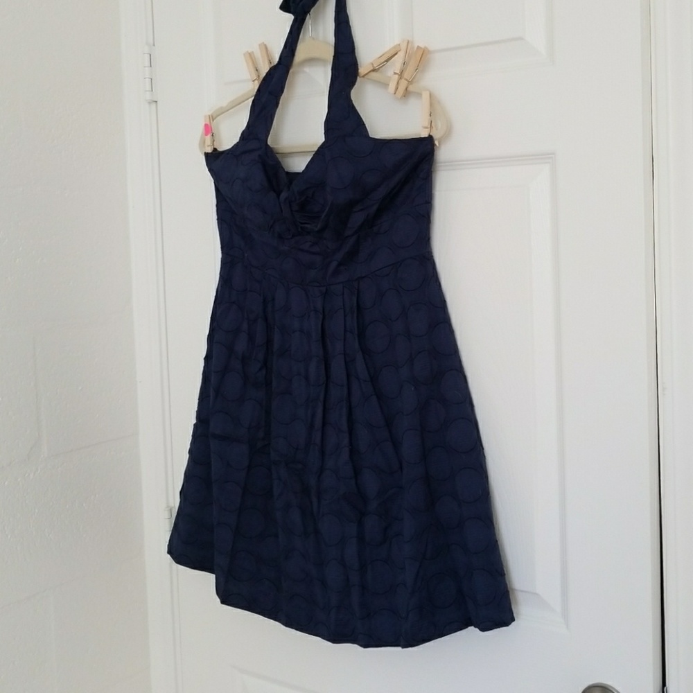 B. Darlin navy blue halter dress aize 13\14